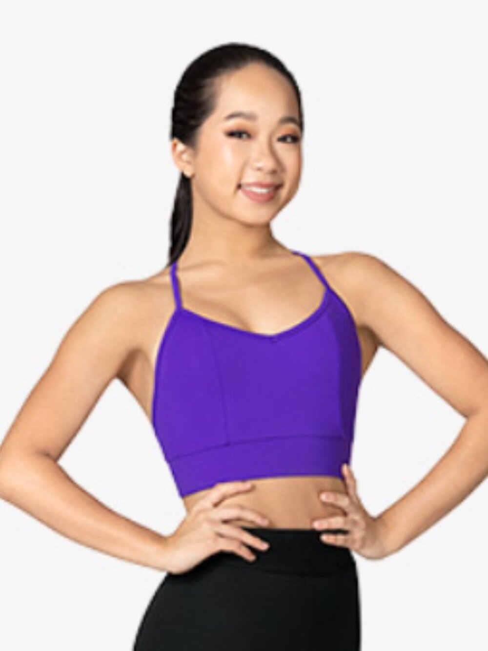Baltogs Bra Top Women's XS Purple and Black